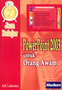 Image of 7 Jam Belajar PowerPoint 2003 untuk Orang Awam